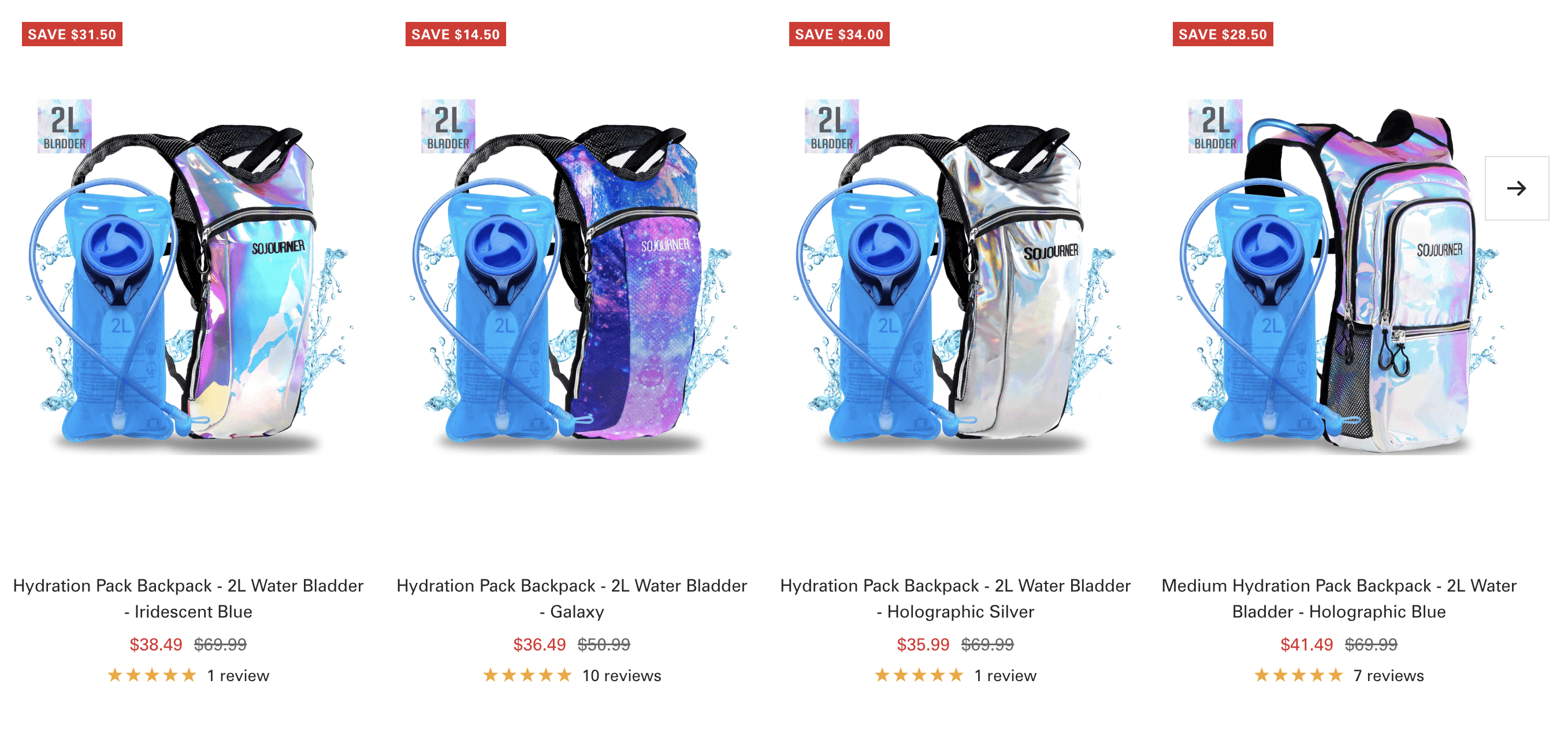 hydration packs